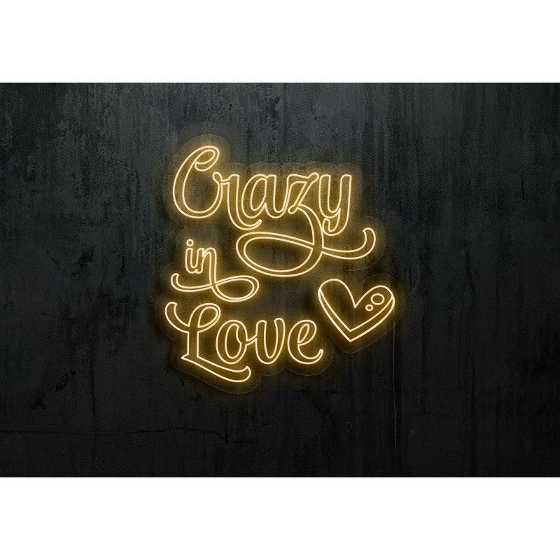 Carteles de Neón Led - Luces de neón "Crazy in love"