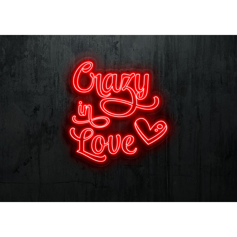 Carteles de Neón Led - Luces de neón "Crazy in love"