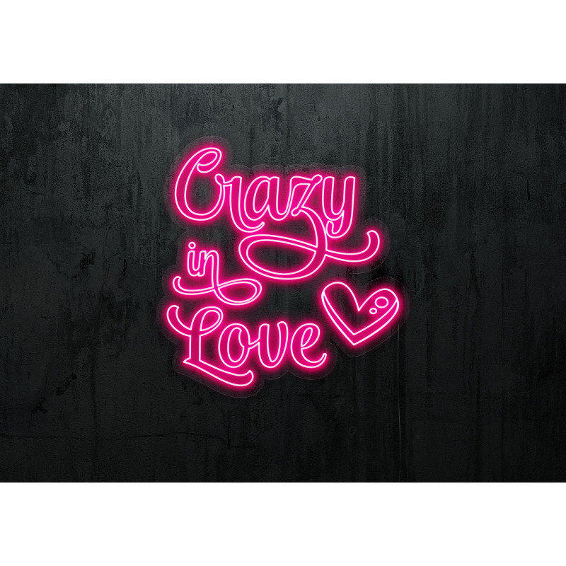 Carteles de Neón Led - Luces de neón "Crazy in love"