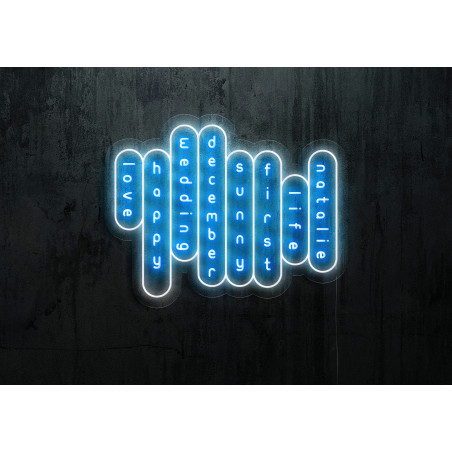 Carteles de neón LED - Luces de neón "Sopa de letras"