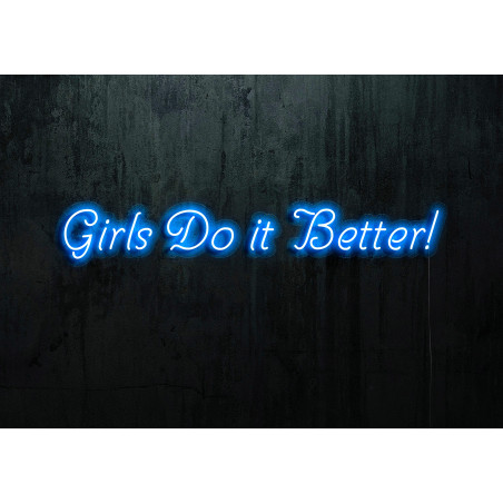 Carteles de neón LED - Luces de neón "Girls do it better"