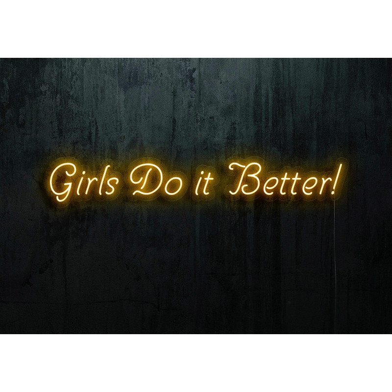 Carteles de neón LED - Luces de neón "Girls do it better"
