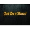 Carteles de neón LED - Luces de neón "Girls do it better"