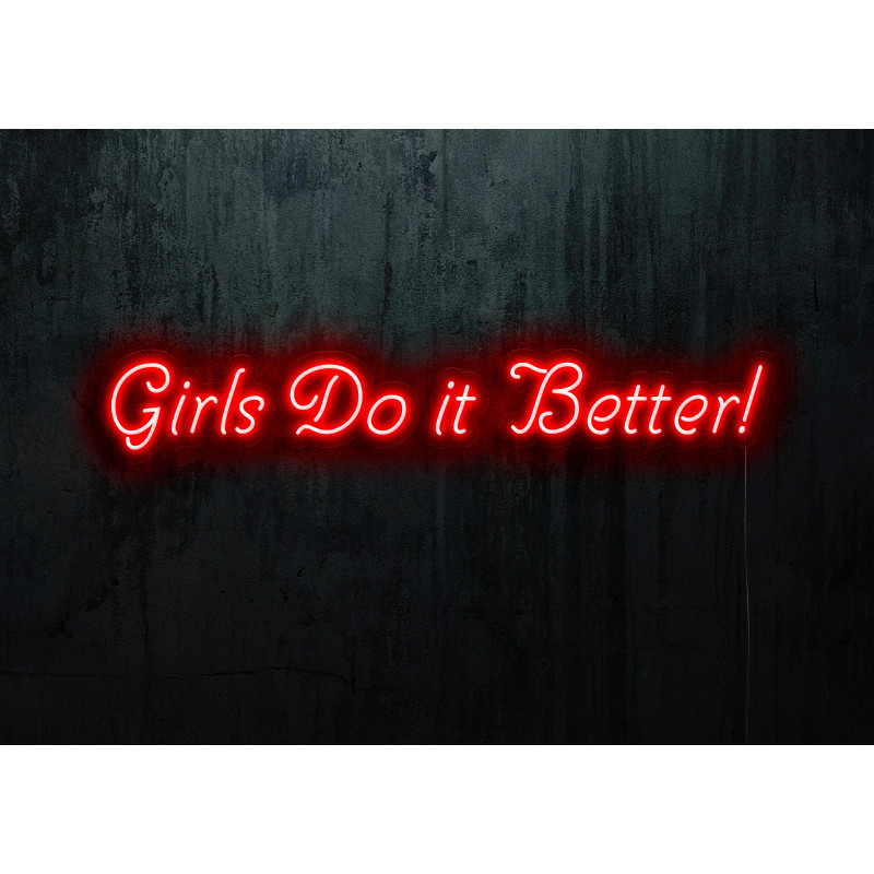 Carteles de neón LED - Luces de neón "Girls do it better"