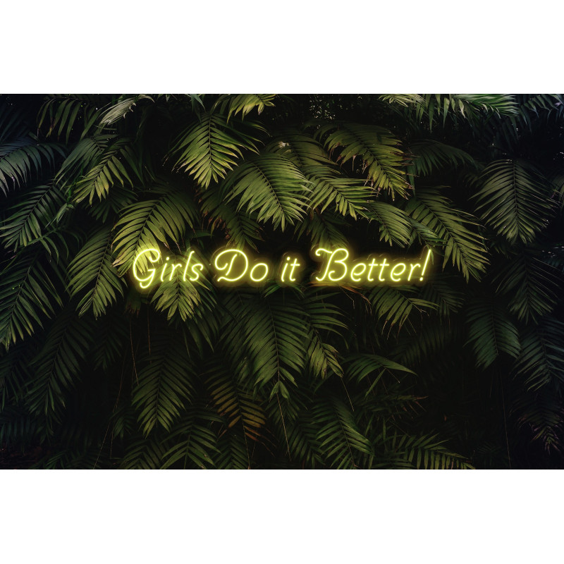 Carteles de neón LED - Luces de neón "Girls do it better"