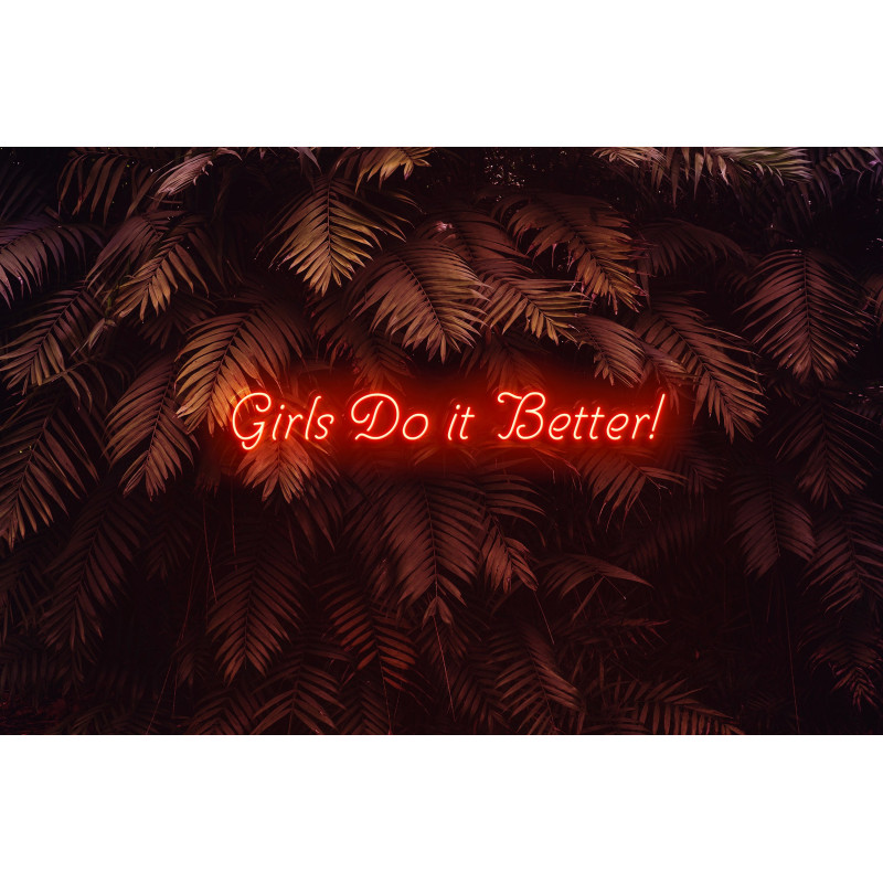 Carteles de neón LED - Luces de neón "Girls do it better"
