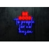 Carteles de Neón Led - Luces de neón "Be Goog to people for no reason"