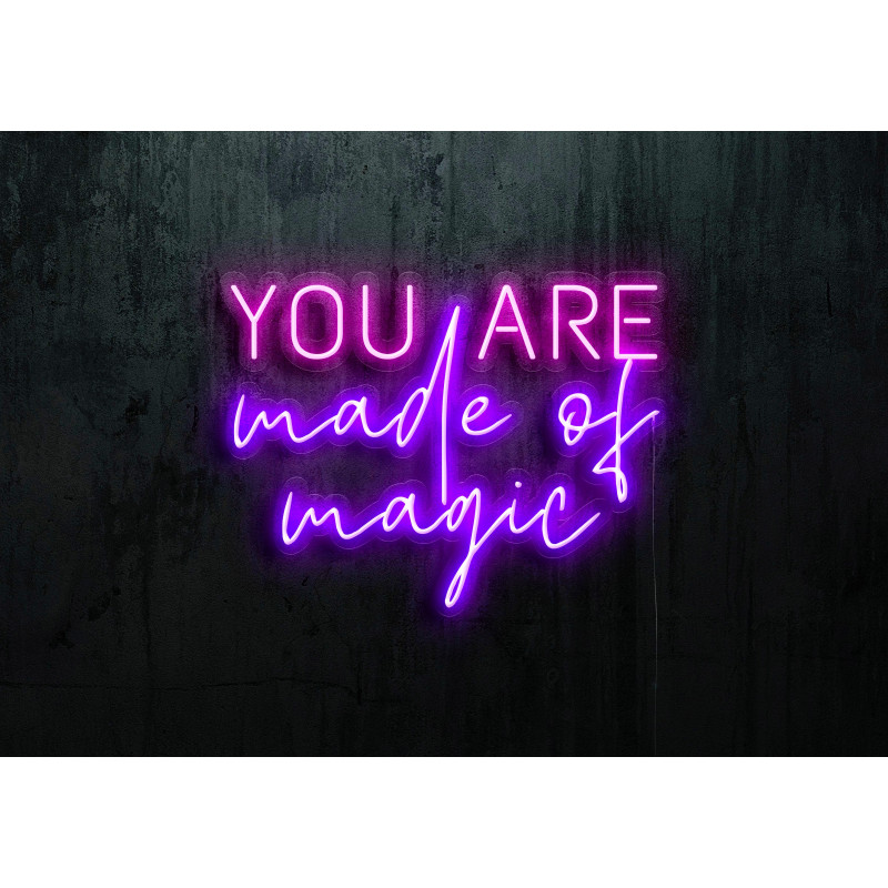 Carteles de Neón Led - Luces de neón "You are made of magic"