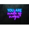 Carteles de Neón Led - Luces de neón "You are made of magic"