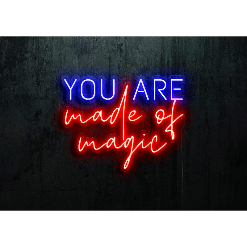 Carteles de Neón Led - Luces de neón "You are made of magic"