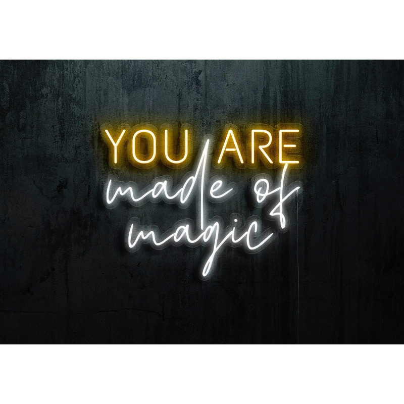 Carteles de Neón Led - Luces de neón "You are made of magic"