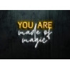 Carteles de Neón Led - Luces de neón "You are made of magic"