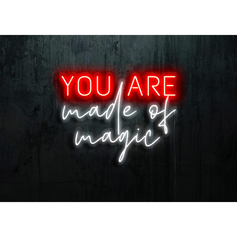 Carteles de Neón Led - Luces de neón "You are made of magic"