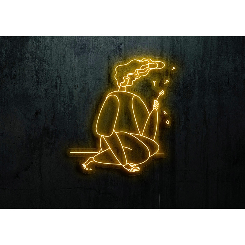 neon led diente de leon, lightsandwires